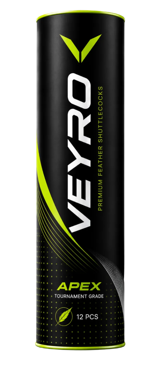 Veyro Apex – Premium Tournament Feather Shuttlecocks | AS-50 Level Performance